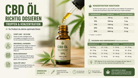CBD Öl richtig dosieren - was du wissen musst