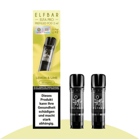 Elf Bar ELFA PRO Pods Lemon & Lime, 2ml, Nikotinsalz, 600 Züge, 2er-Pack
