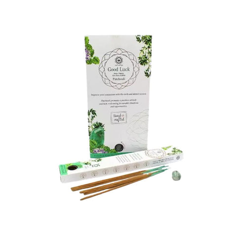 Green Tree - Gemstone & Incense Sticks Good Luck - Green Aventurine