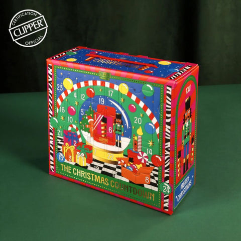 Clipper Adventskalender 2025 - The Christmas Countdown mit bunten Türchen und festlicher Gestaltung.