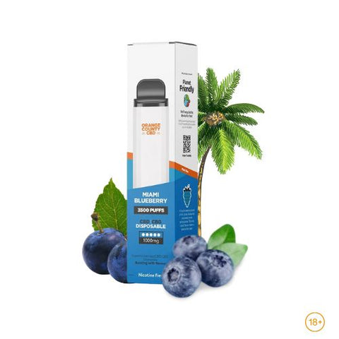 Orange County CBD Disposable Vape Pen 600mg CBD & 400mg CBG 3500 Puffs
