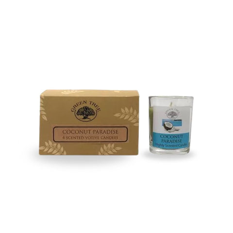 Duftkerze Votives Coconut Paradise 4er set
