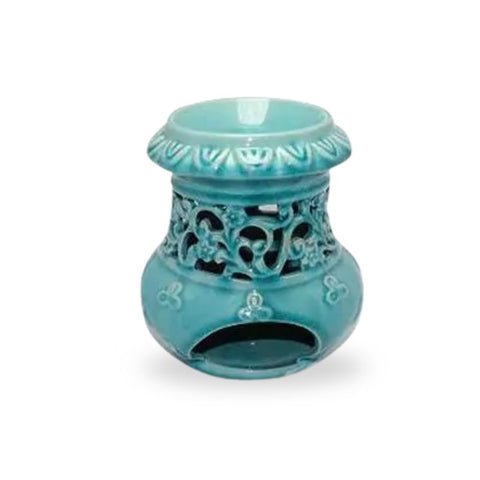 Aromabrenner - Türkis mit eleganten Ornamenten