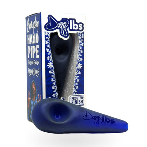 Snoop Dogg LBS - Frosted Teardrop Spoon Hand Pipe Blue
