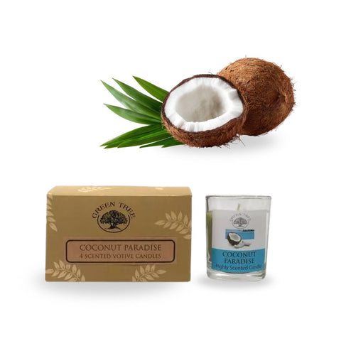Duftkerze Votives Coconut Paradise 4er set
