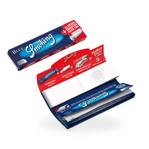 Smoking Blue King Size + Tips Box - 24 Heftchen