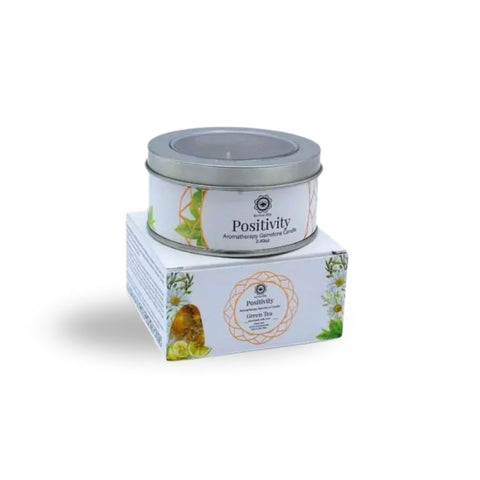 Green Tree - Gemstone Candle Positivity Green Tea 70g