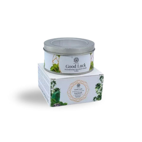Green Tree - Gemstone Candle Good Luck Patchouli 70g