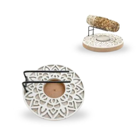 White Sage Räucherbrett - Mandala