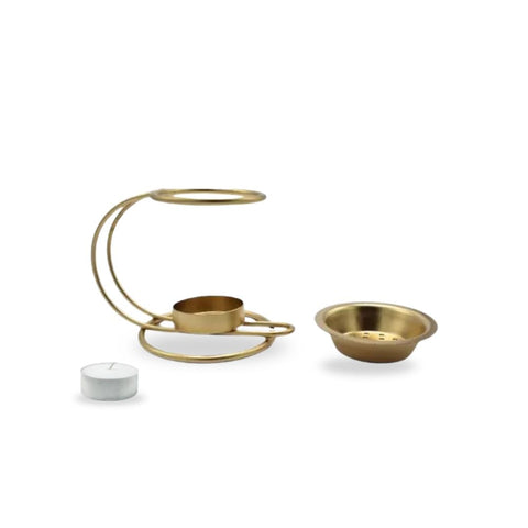 Räuchergefäss - Iron Incense Grain Burner - Gold Finish