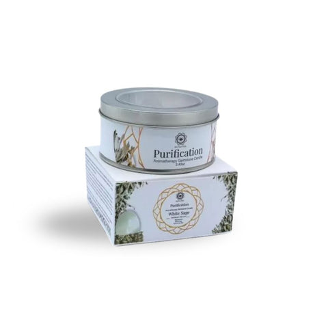 Green Tree - Gemstone Candle Purification White Sage 70g