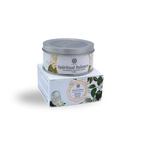 Green Tree - Gemstone Candle Spiritual Balance Jasmine 70g