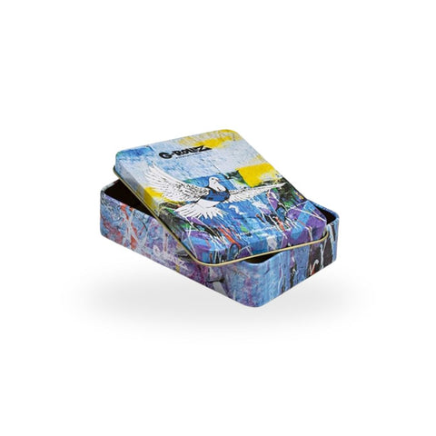G-Rollz | Banksy’s Graffiti Armored Dove Storage Box Large, stylische Metallbox mit ikonischem Design.