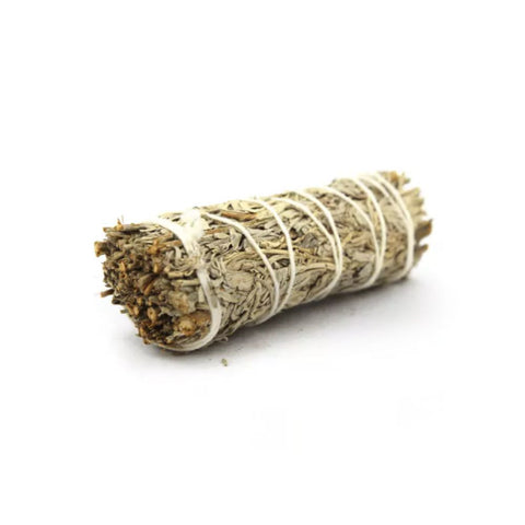 Healing Blue Sage - Smudge Stick, traditionell gebundenes Räucherbündel für energetische Reinigung und innere Heilung.