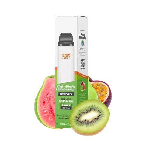 Orange County CBD Disposable Vape Pen 600mg CBD & 400mg CBG 3500 Puffs