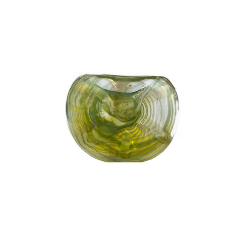 Green Wireframe Glass Pipe