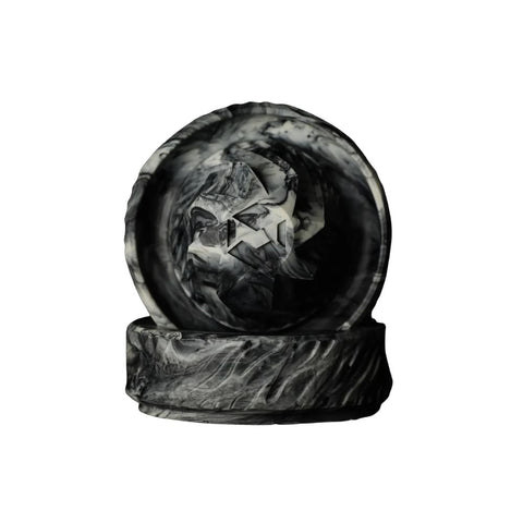Black Marble Hash Grinder V3 with ergonomic design for easy hash shredding.