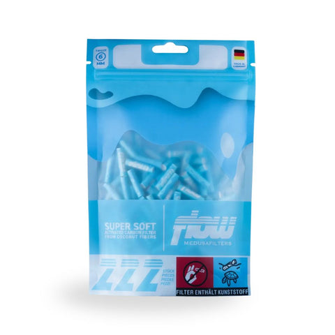 FLOW by Medusafilters Supersoft Blue Aktivkohlefilter - 6 mm 222 Stück