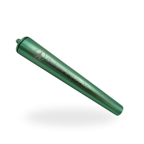 Kulu Cheekyone Joint Tube Aluminium in grün, ideal für sichere und diskrete Aufbewahrung von Joints.