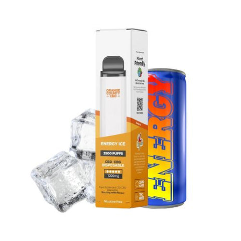Orange County CBD Disposable Vape Pen 600mg CBD & 400mg CBG 3500 Puffs