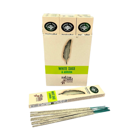 Green Tree Native Soul White Sage & Arruda - Duftstäbchen