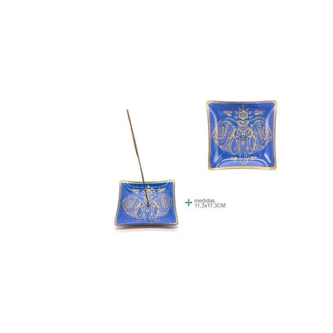 Incense holder square elephant
