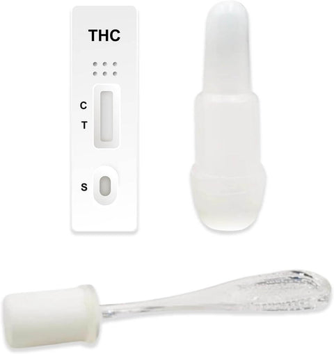 Alltest THC Speichel-Schnelltest-Kassette und Entnahmegerät für schnellen THC-Test.