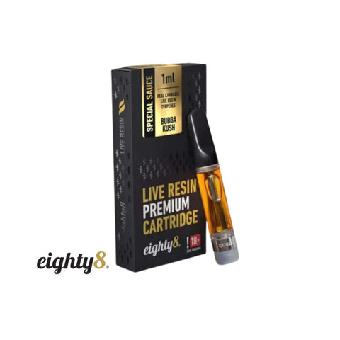 Eighty8 - CBD Cartridge – Bubba Kush Live Resin