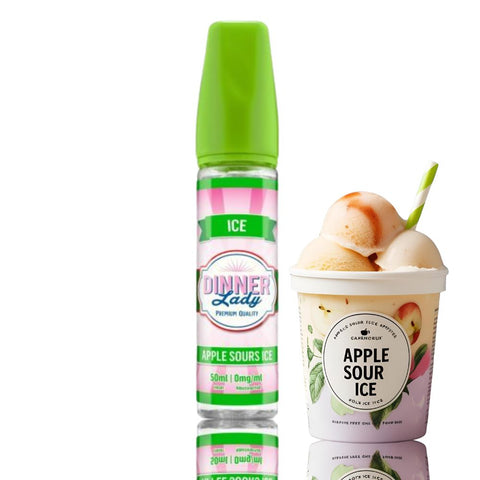 Dinner Lady E-Liquids – Shortfill 50 ml apples sours ice