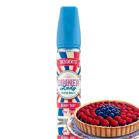 Dinner Lady E-Liquids – Shortfill 50 ml berry tart