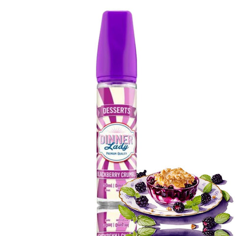 Dinner Lady E-Liquids – Shortfill 50 ml blackberry crumble
