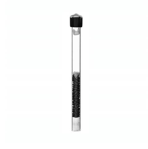 Glaspfeife mit Aktivkohlefilter, manueller Vaporizer aus hitzebeständigem SIMAX-Glas für reinen Konsum.