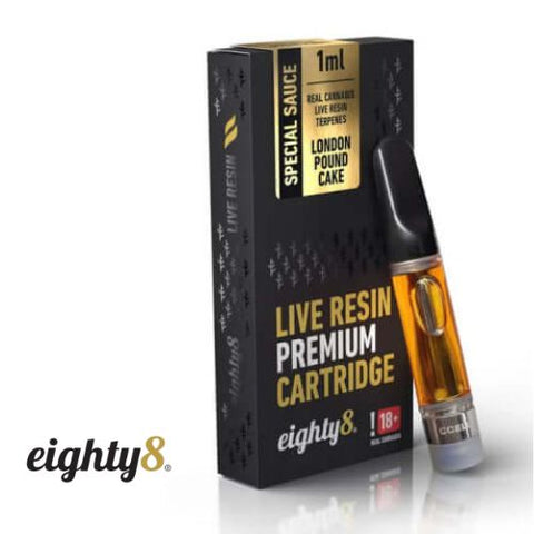 Eighty8 CBD cartridge London Pound Cake Live Resin 1ml, kaufen schweiz