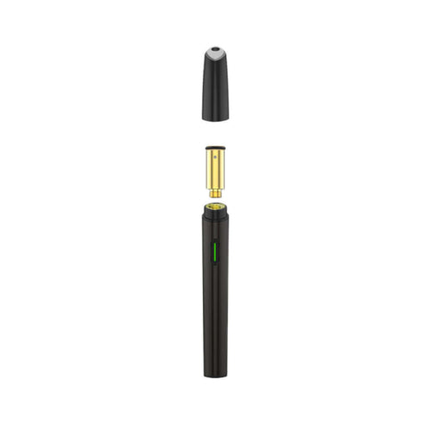 Flowermate Wix Concentrate Vape Pen in black, designed for cannabis extracts and wax, featuring a sleek, modern design.