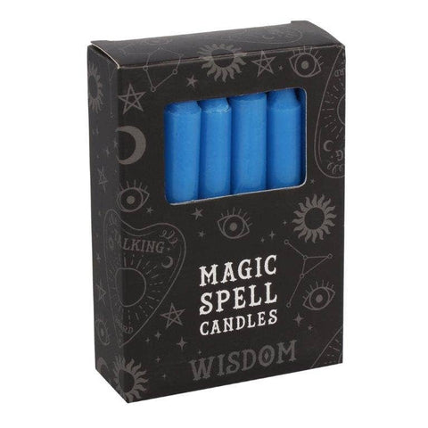 Green Tree Magic Spell Candles Wisdom mit 12 blauen Zauberkerzen