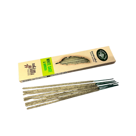 Green Tree Native Soul White Sage & Arruda handgerollte Räucherstäbchen 15 g