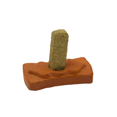 Green Tree White Sage Smudge Bricks mit Terrakotta-Räucherhalter