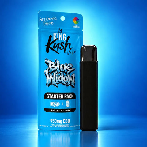 King Kush Blue Widow CBD Vape Starter Pack viweedy schweiz shop