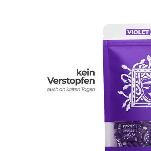 Medusa Filters Hybrid Aktivkohlefilter 1000er Pack - Violet Version für sauberes Raucherlebnis.