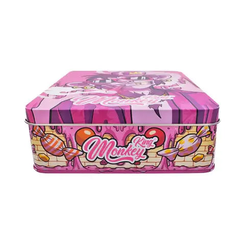 Monkey King Large Metal Storage Box in Bubblegum Edition, colorful design perfect for stylish storage solutions.