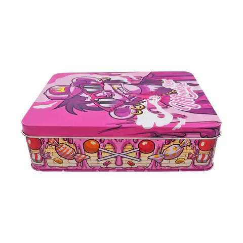 Monkey King large metal storage box in Bubblegum Edition with vibrant pink design and candy-themed graphics.