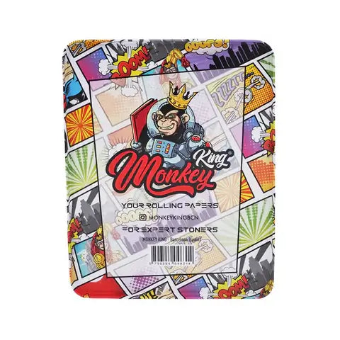 Monkey King rolling papers packaging featuring a cartoon monkey superhero design.