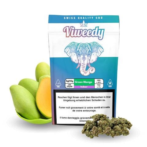 CBD Blüten Indoor - Green Mango small buds
