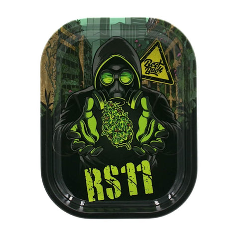 Best Buds - Tin Box Rolling Tray mit Staufach