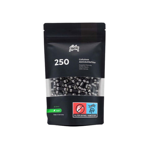 Kailar package with 250 cellulose activated carbon filters for smoother smoke enjoyment.