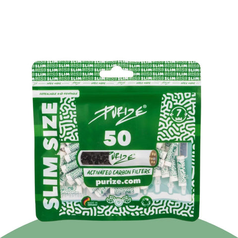 Purize - Slim Size Aktivkohlefilter 50 stück