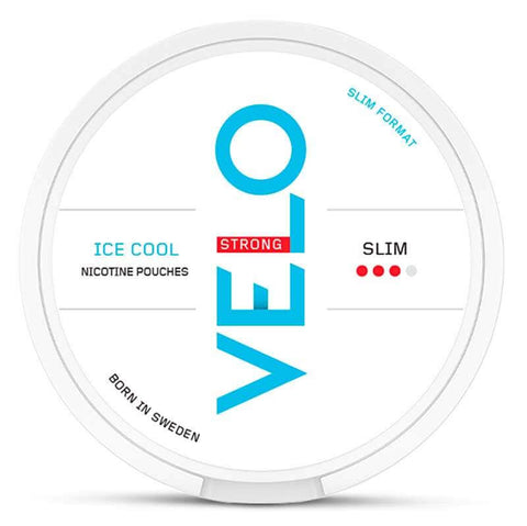 Velo Snus - Alle Sorten - Ice Cool Strong Nicotine Pouches in Slim format from Sweden.