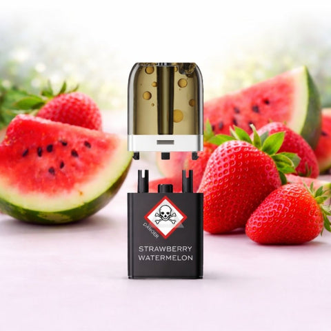 VOZOL - Neon Plug Max Pod Tank Pack & E-Liquid Container mit Erdbeere-Wassermelonen-Geschmack