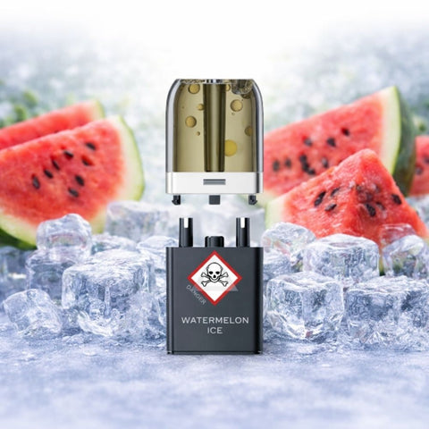 VOZOL - Neon Plug Max Pod Tank Pack & E-Liquid Container mit Wassermelonen-Eis-Geschmack