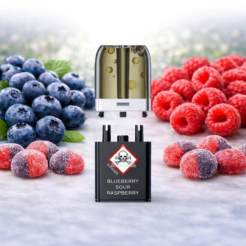 VOZOL - Neon Plug Max Pod Tank Pack & E-Liquid Container mit Beerengeschmack